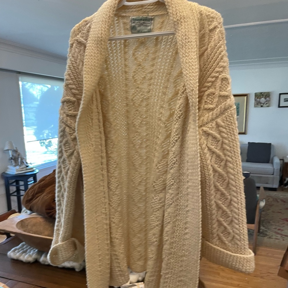 Aran Irish Wool Cardigan